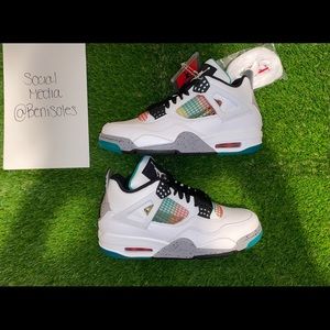Nike Air Jordan 4 Retro Lucid Green Size 7.5w/5.5m